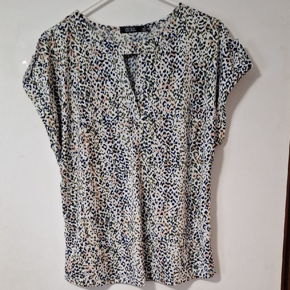 Vibrant Women's Animal Print Blouse